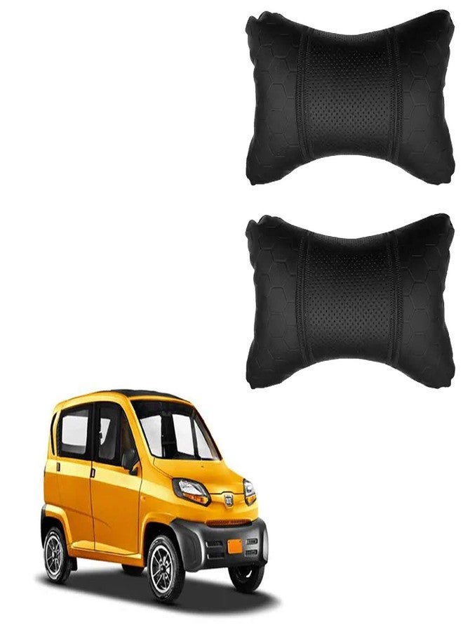 PulGos Black Neck Rest Soft Cushion in Leatherette Material Football Design for Car_1169 - Image 1